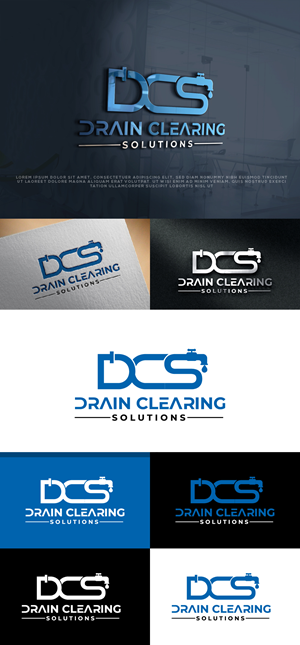 Logo Design by AlphabetZero.co.uk for Drain Clearing Solutions | Design: #30983407