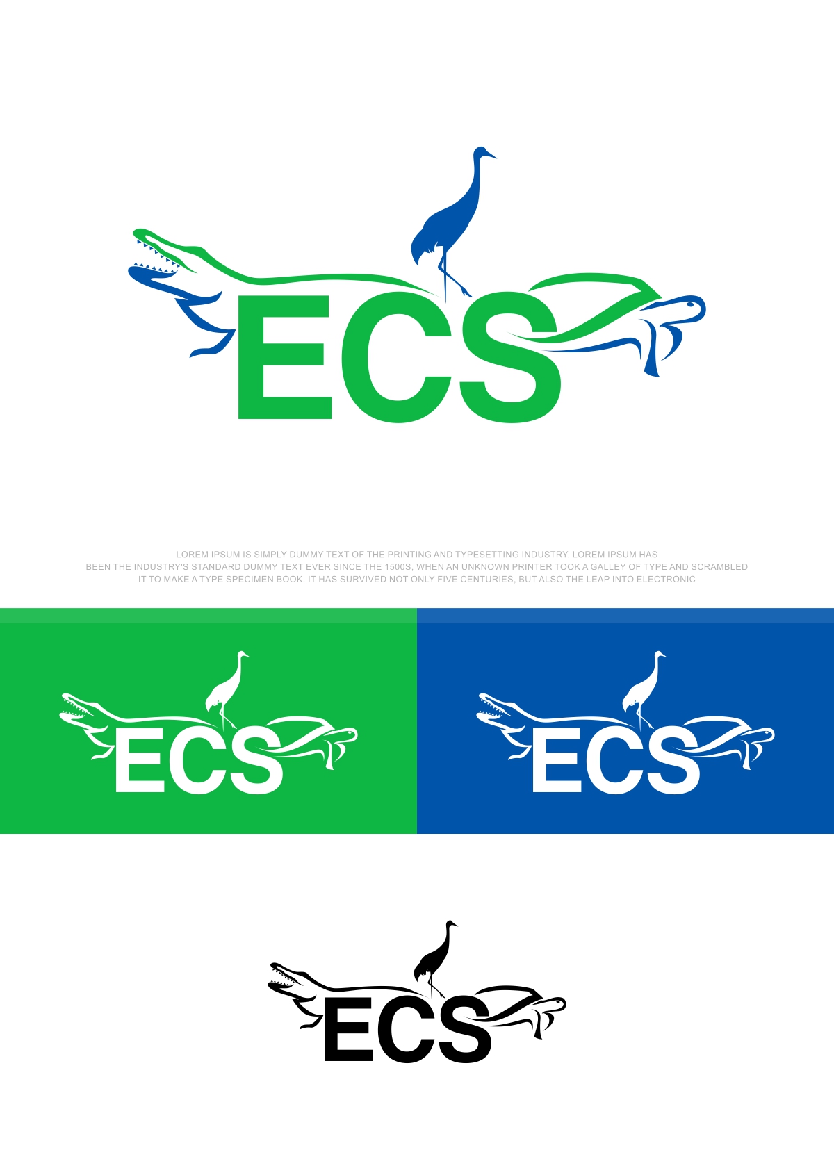 Logo Design by fly  design for ECS | Design #30989610