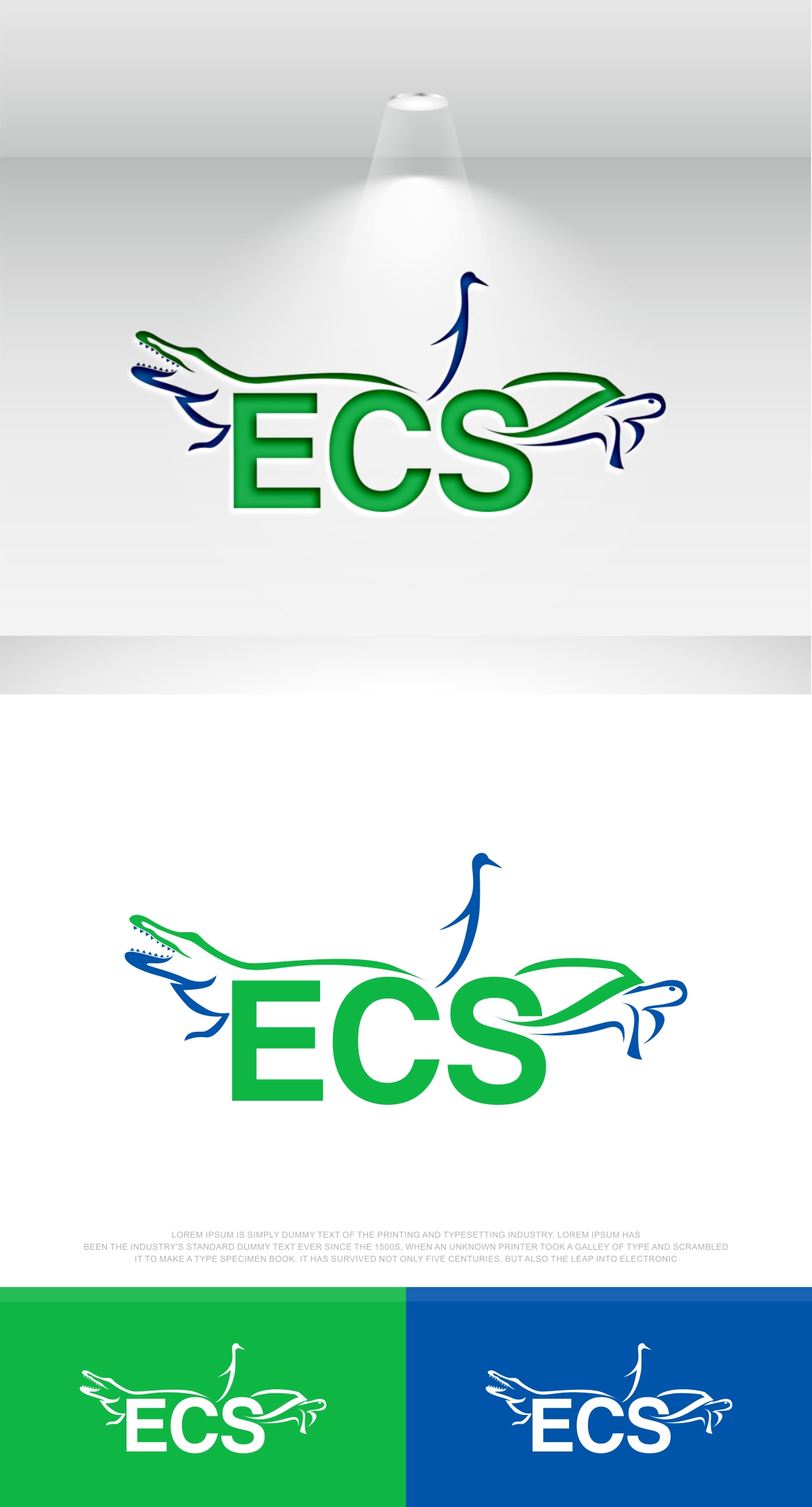 Logo Design by fly  design for ECS | Design #30994550
