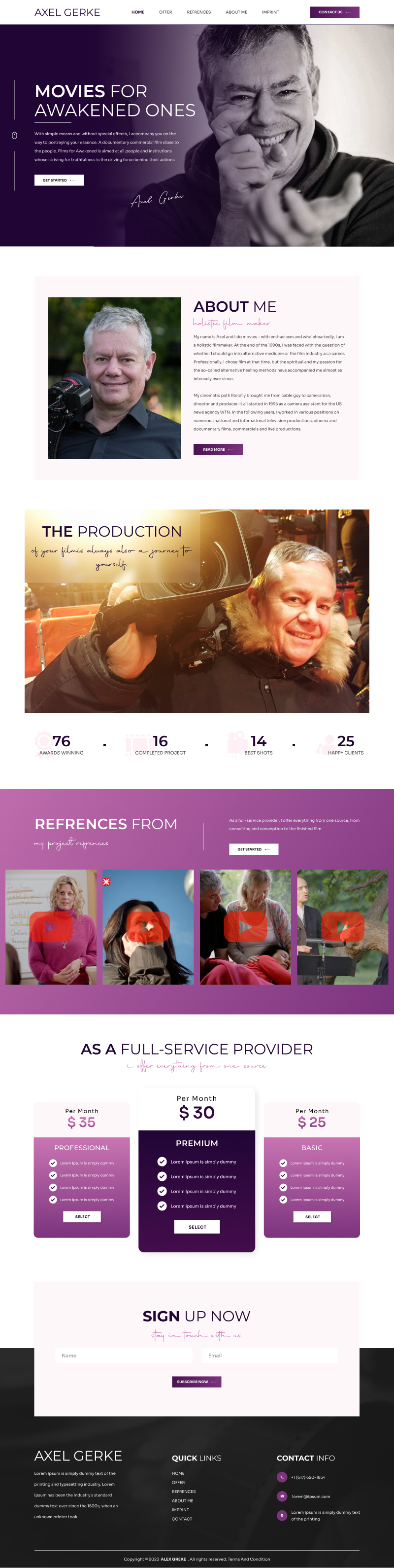 Web Design by Hafsa Fatymah for this project | Design #31001728