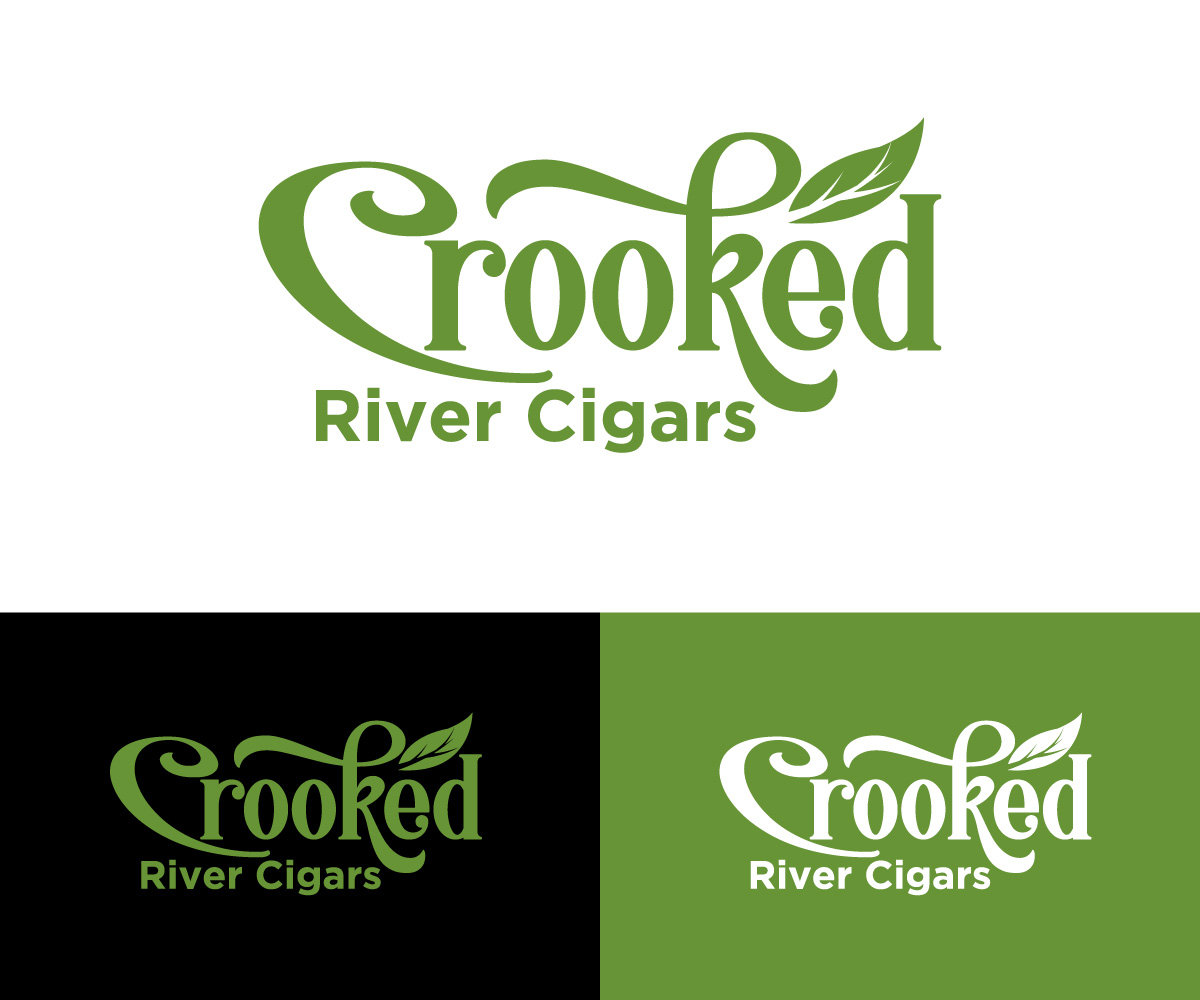 Logo Design by RaKu 2 for Crooked River Cigars | Design #31030389