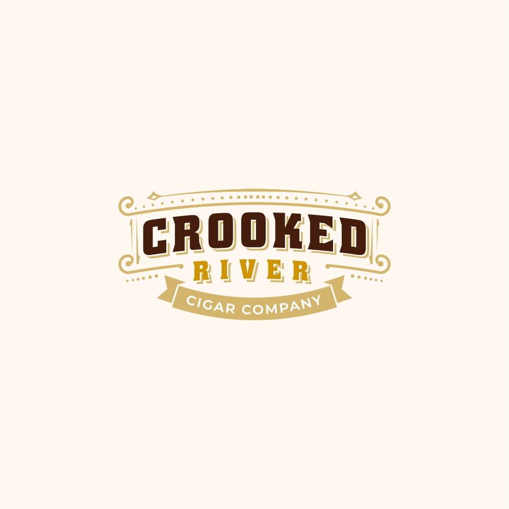 Logo Design by Coloroloc for Crooked River Cigars | Design #30997494