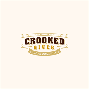 Logo Design by Coloroloc for Crooked River Cigars | Design #30997494