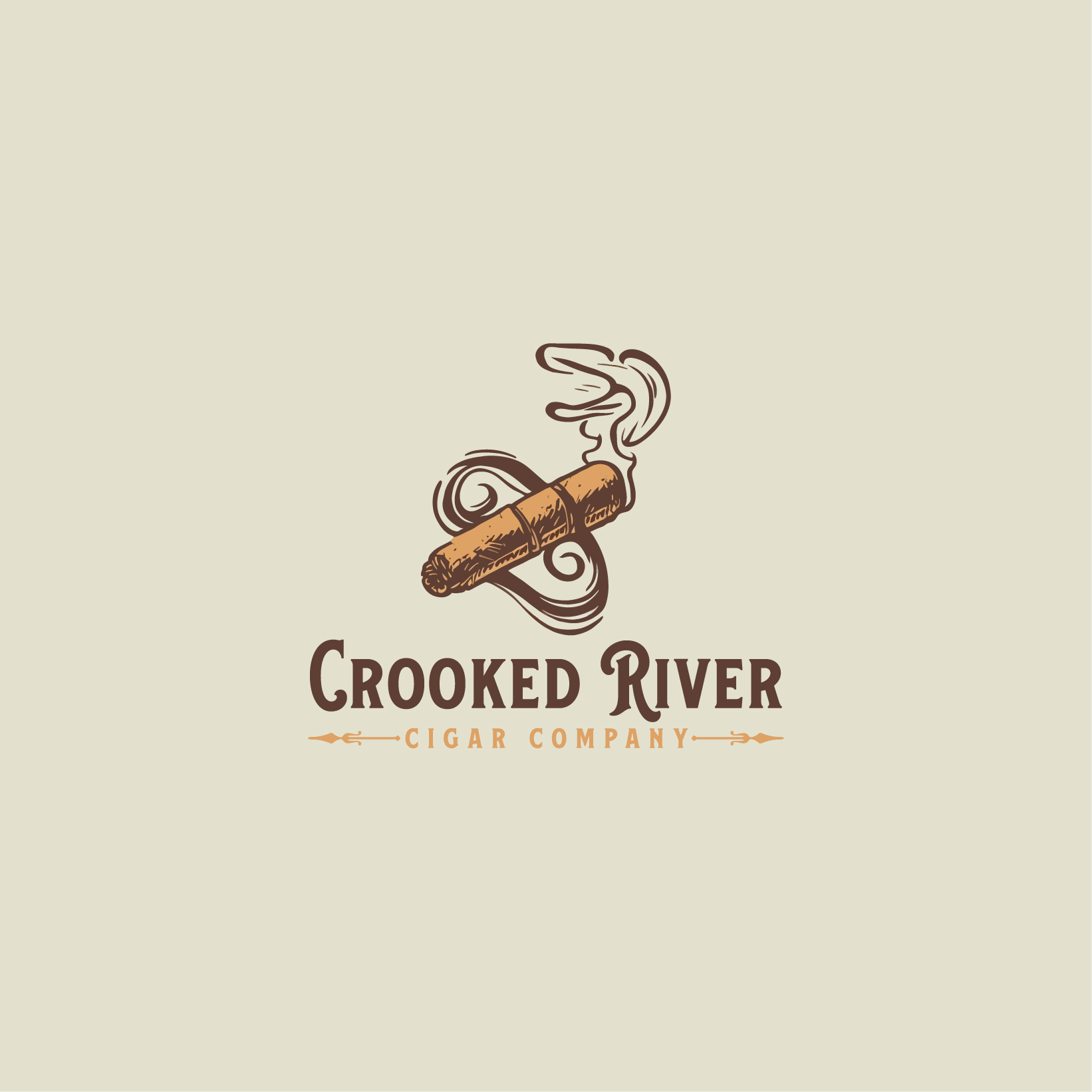 Logo Design by enismandal for Crooked River Cigars | Design #30993058