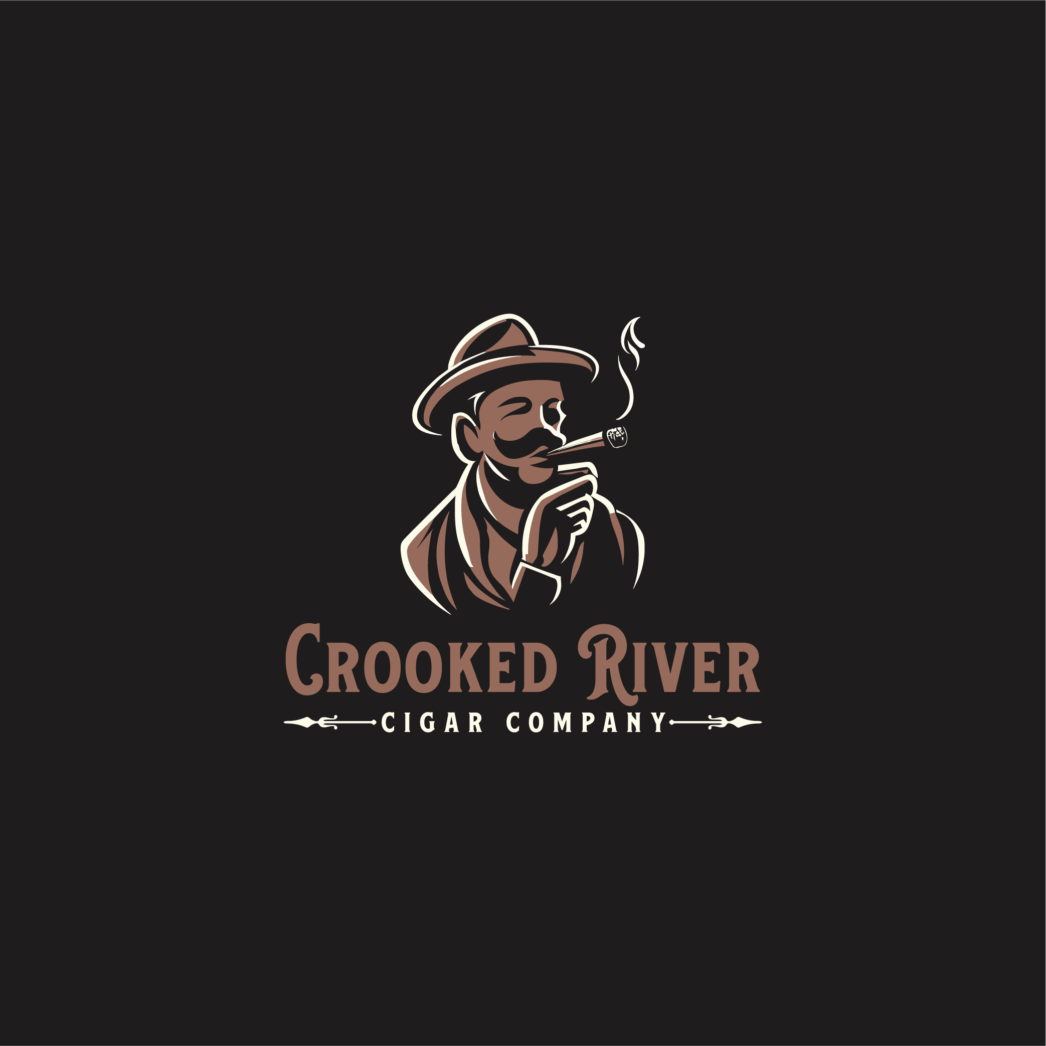 Logo Design by enismandal for Crooked River Cigars | Design #30993059