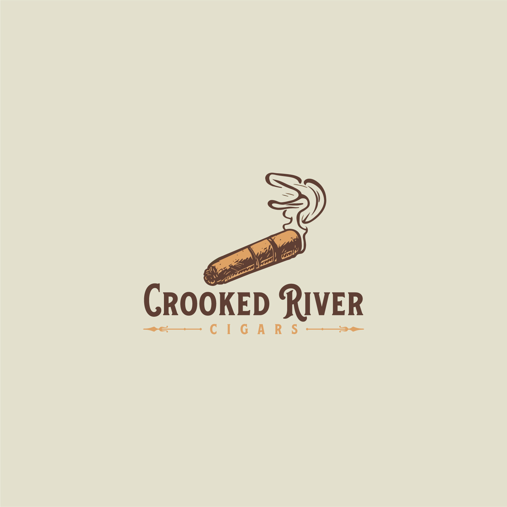 Logo Design by enismandal for Crooked River Cigars | Design #30995813