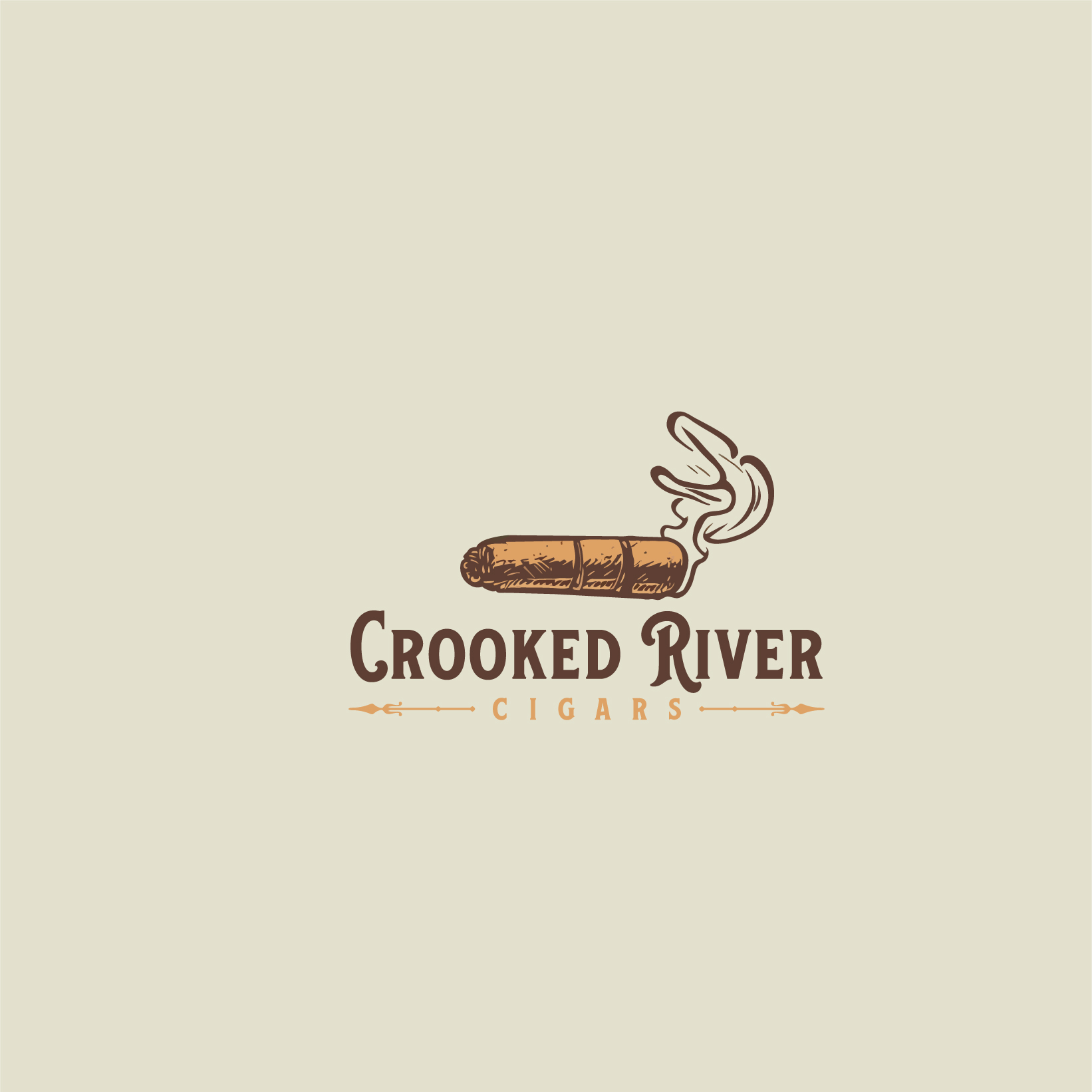 Logo Design by enismandal for Crooked River Cigars | Design #30995826