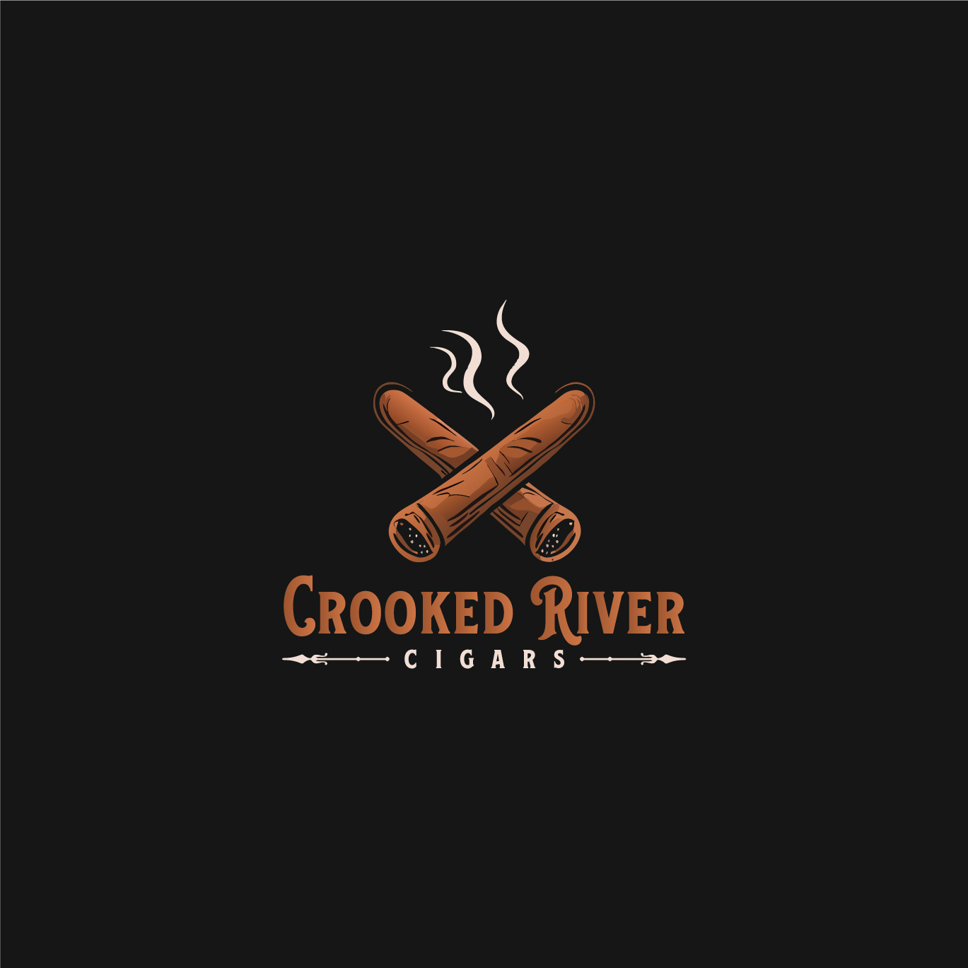 Logo Design by enismandal for Crooked River Cigars | Design #30995989