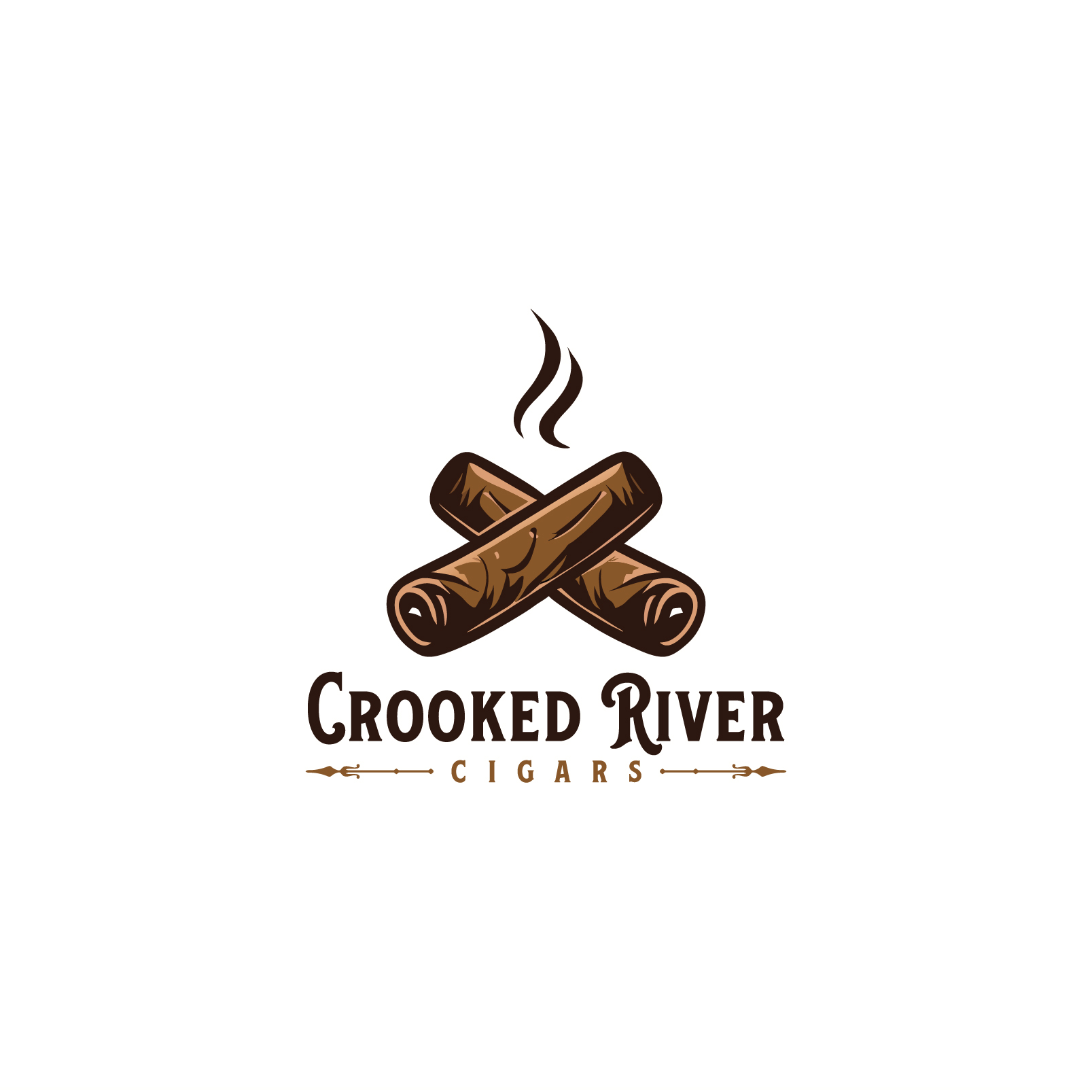 Logo Design by enismandal for Crooked River Cigars | Design #30996000
