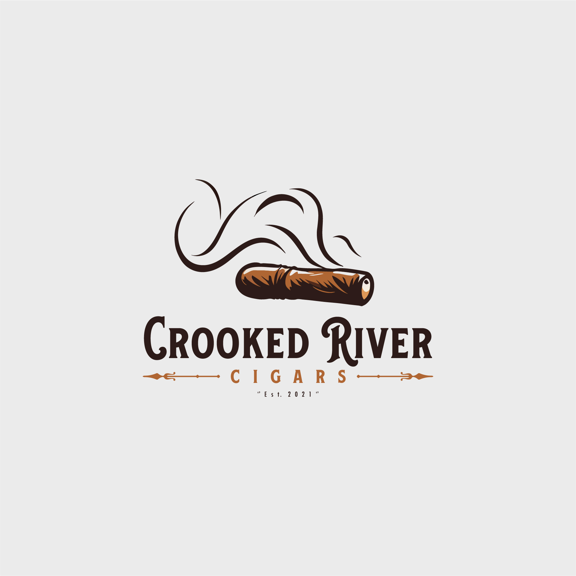 Logo Design by enismandal for Crooked River Cigars | Design #30996766