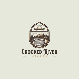 Logo Design by enismandal for Crooked River Cigars | Design: #31020845