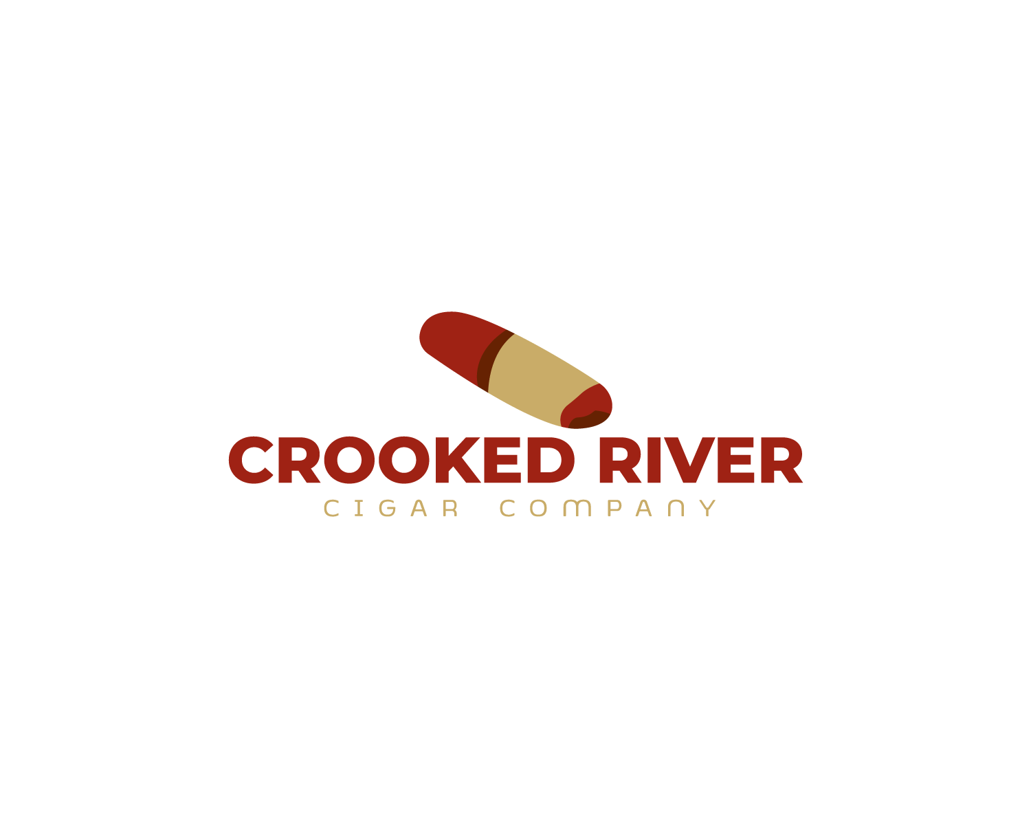 Logo Design by cafemountdesigns for Crooked River Cigars | Design #30988839