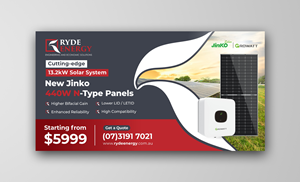 Design Publicitaire par ecorokerz pour Ryde Energy | Design : #30990091