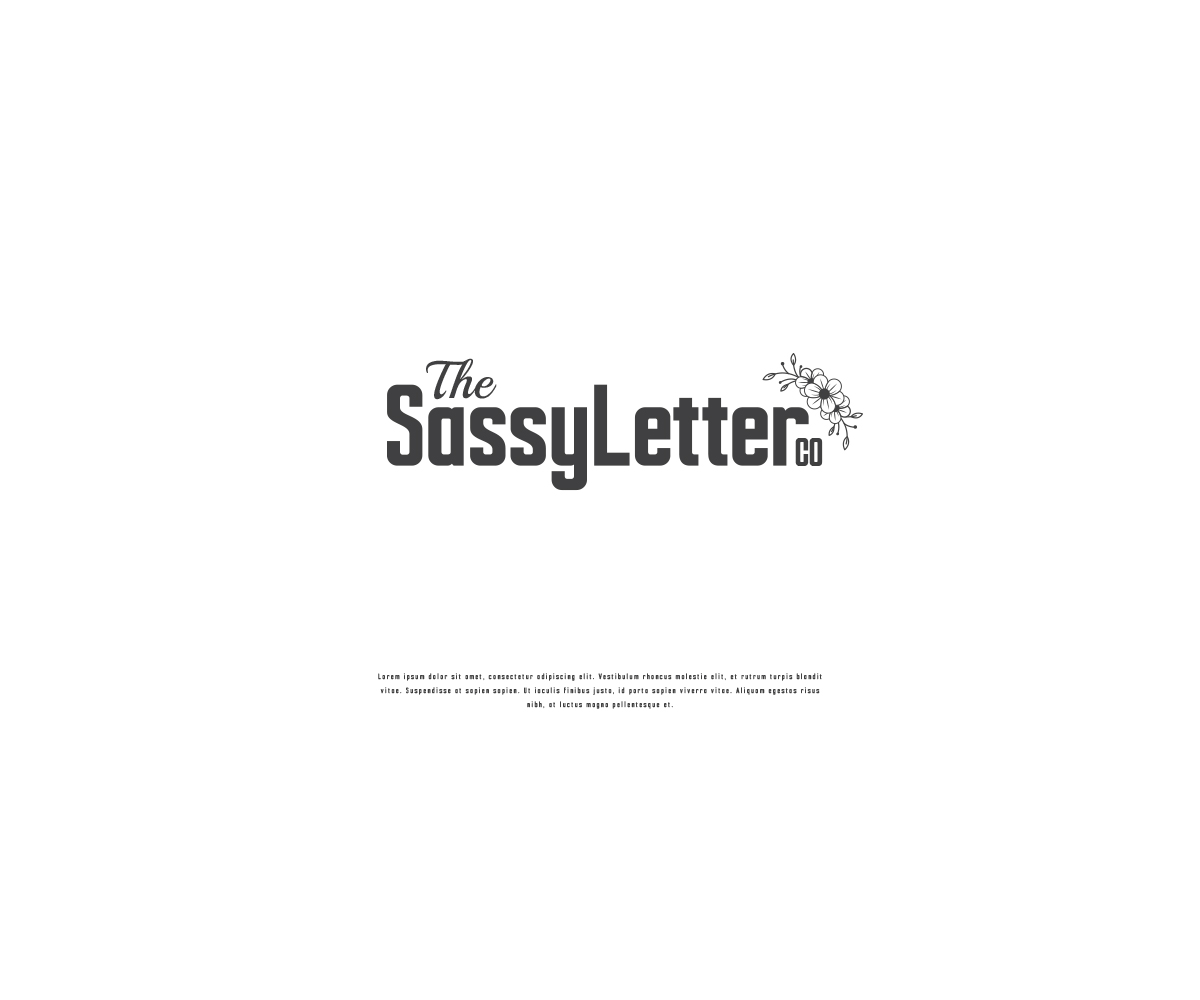 Logo Design by Roots_x for The Sassy Letter Company | Design: #31034230