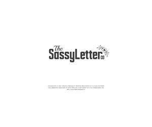 Logo Design by Roots_x for The Sassy Letter Company | Design #31034230