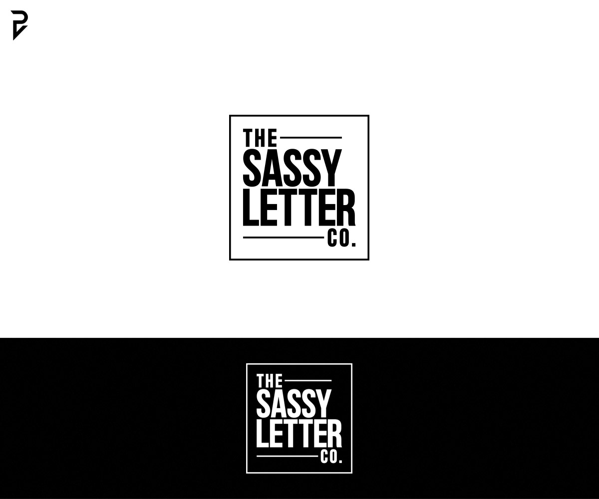 Logo Design by poisonvectors for The Sassy Letter Company | Design #31028506