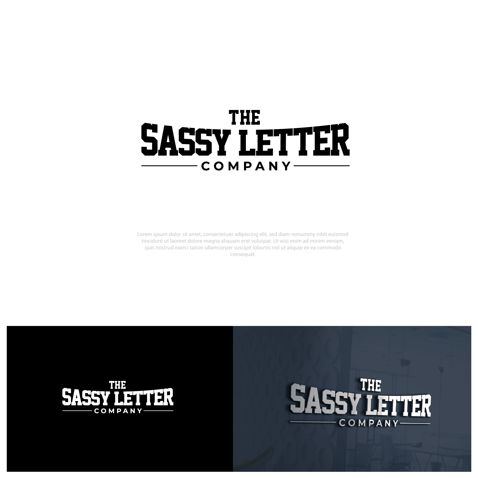 Logo Design by alzac for The Sassy Letter Company | Design #31033624