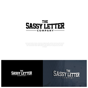 Logo Design by alzac for The Sassy Letter Company | Design: #31033624