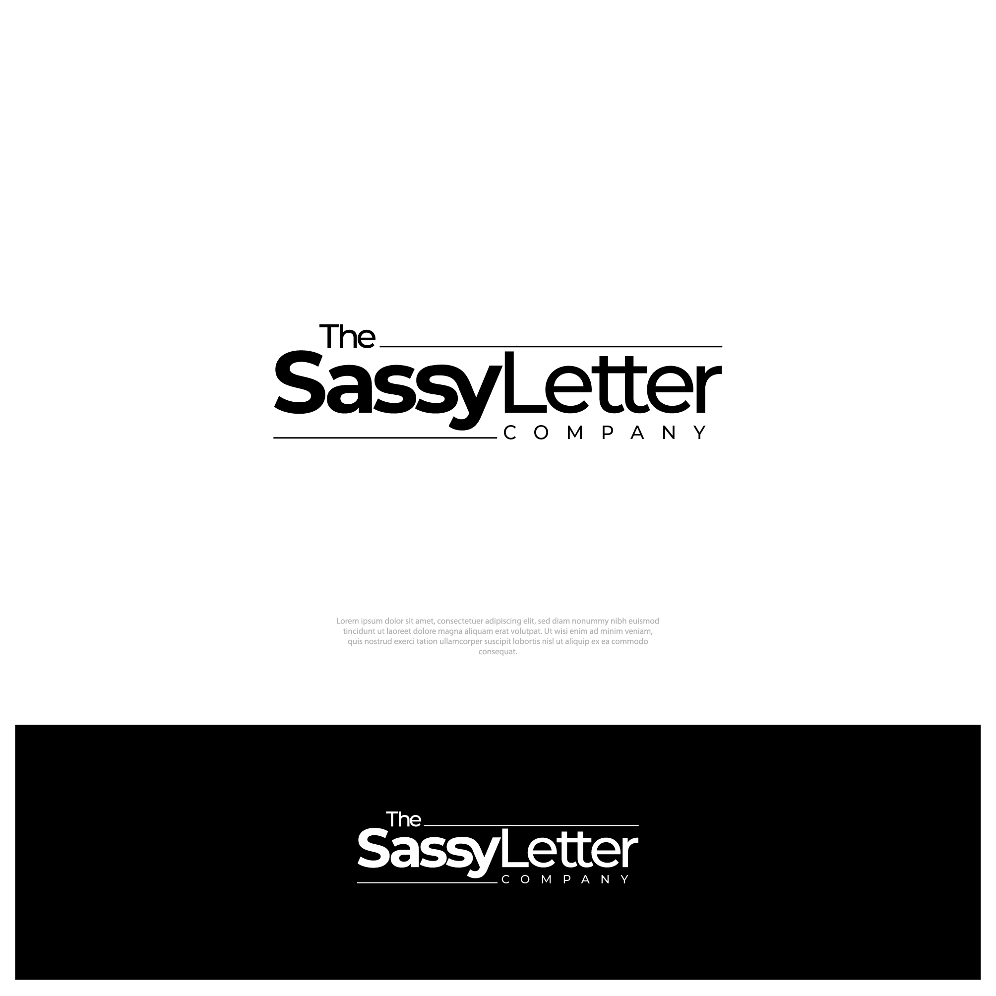 Logo Design by alzac for The Sassy Letter Company | Design #31040096