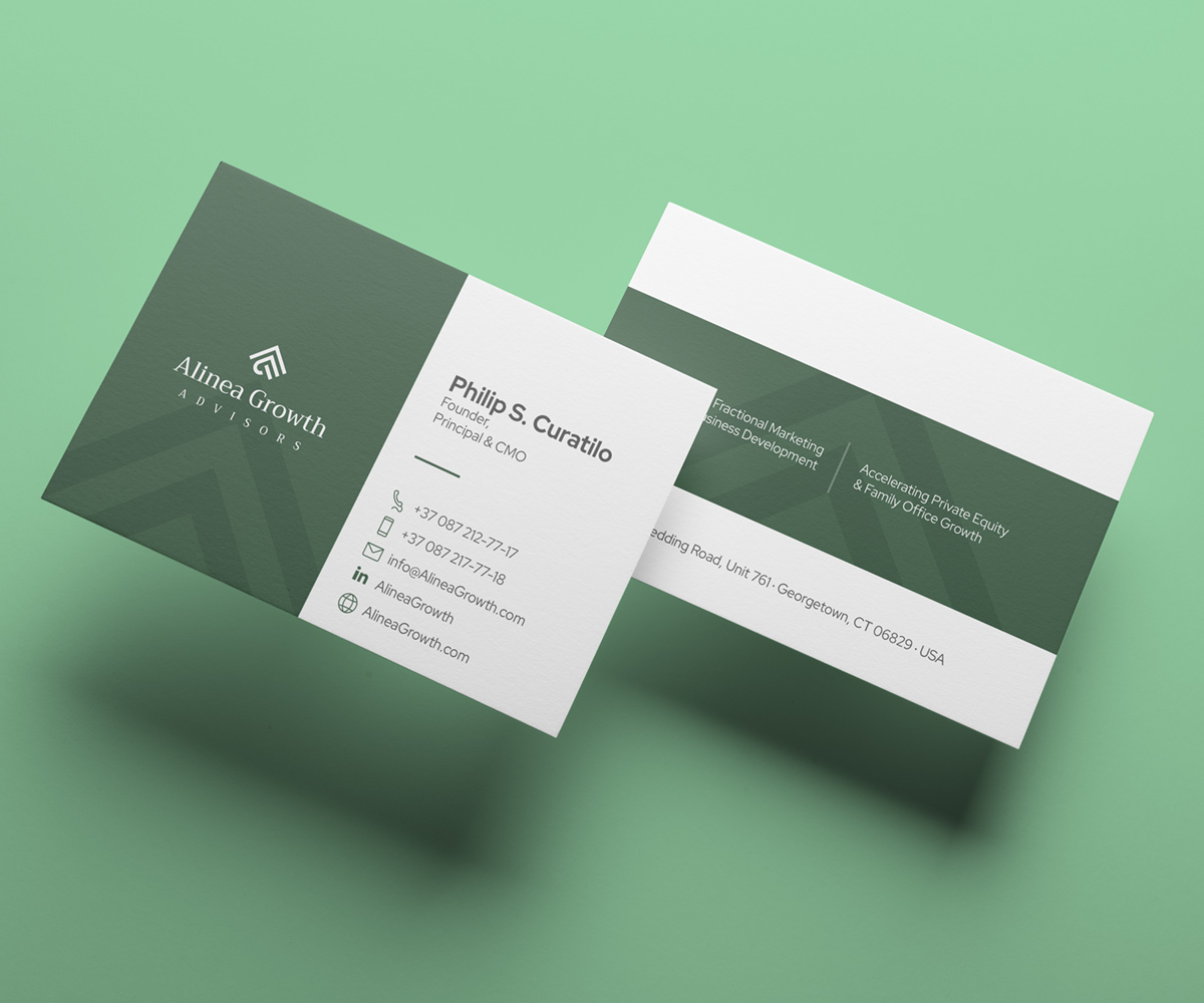 Logo and Business Card Design by Greedin for Alinea Growth, LLC | Design #31031462