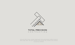 Logo Design by Kleito for Total Precision Contracting | Design: #31014043