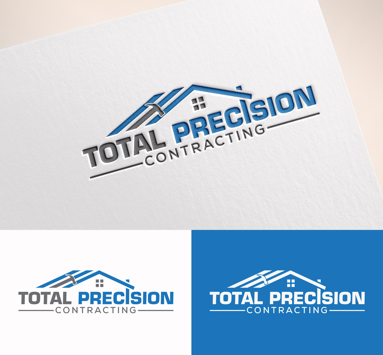 Logo Design by M Art & Design for Total Precision Contracting | Design #30999286