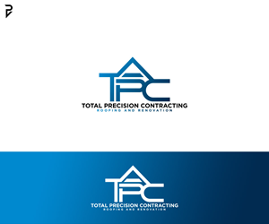 Logo Design by poisonvectors for Total Precision Contracting | Design: #30998422