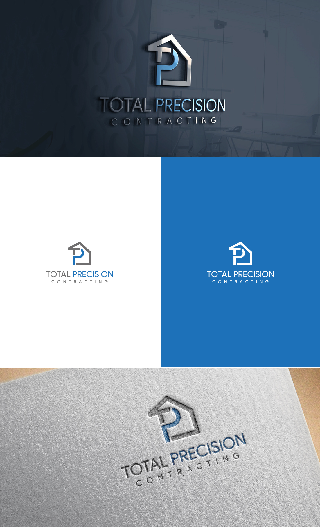 Logo Design by GLDesigns for Total Precision Contracting | Design #30999944