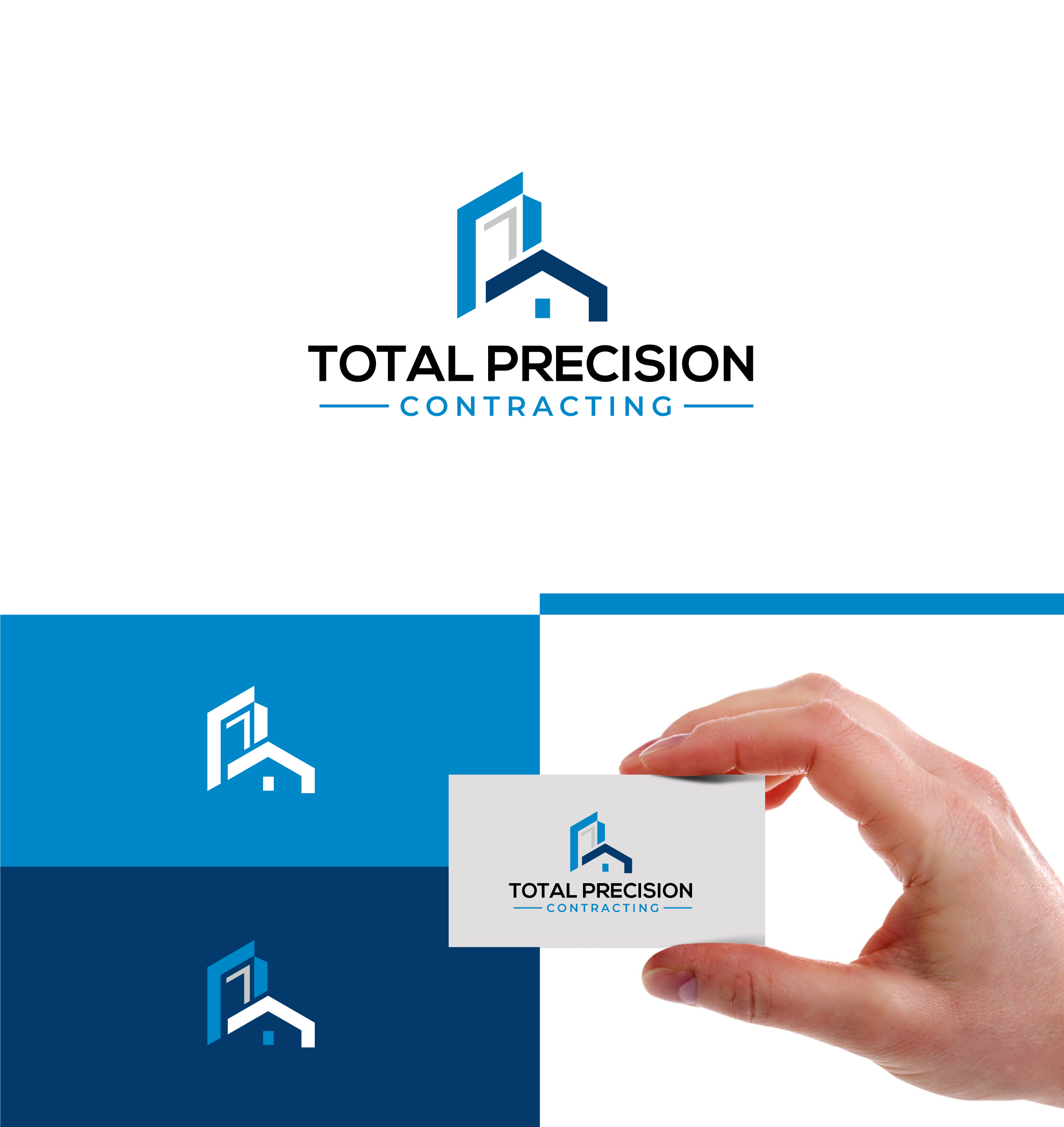 Logo Design by ecorokerz for Total Precision Contracting | Design #30996300