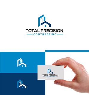 Logo Design by ecorokerz for Total Precision Contracting | Design: #30996300