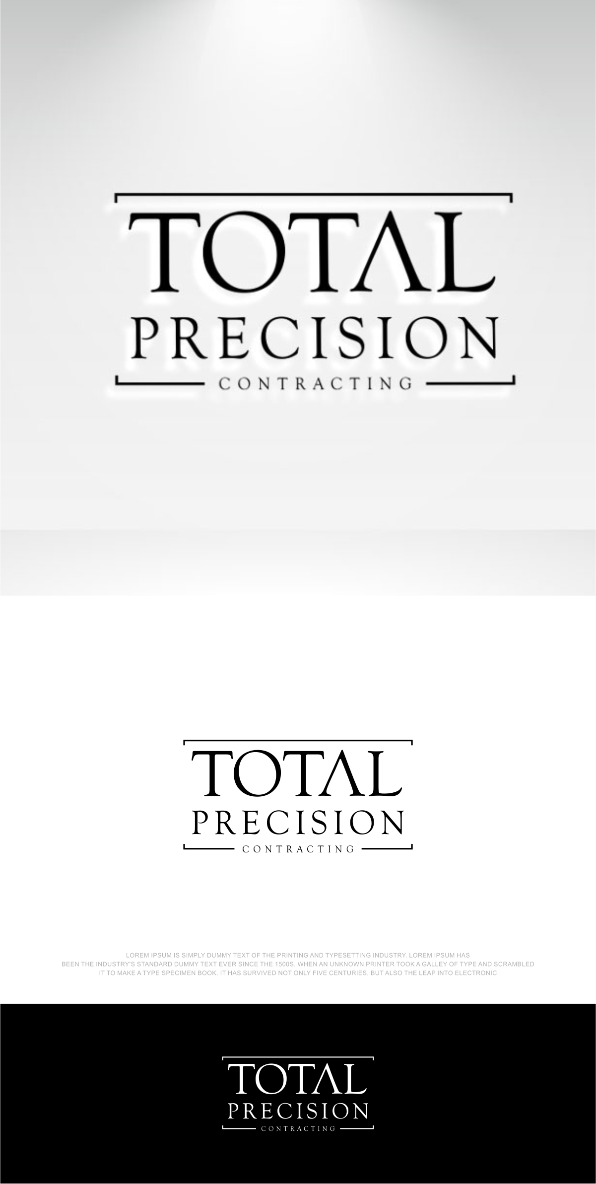 Logo Design by fly  design for Total Precision Contracting | Design #31002587