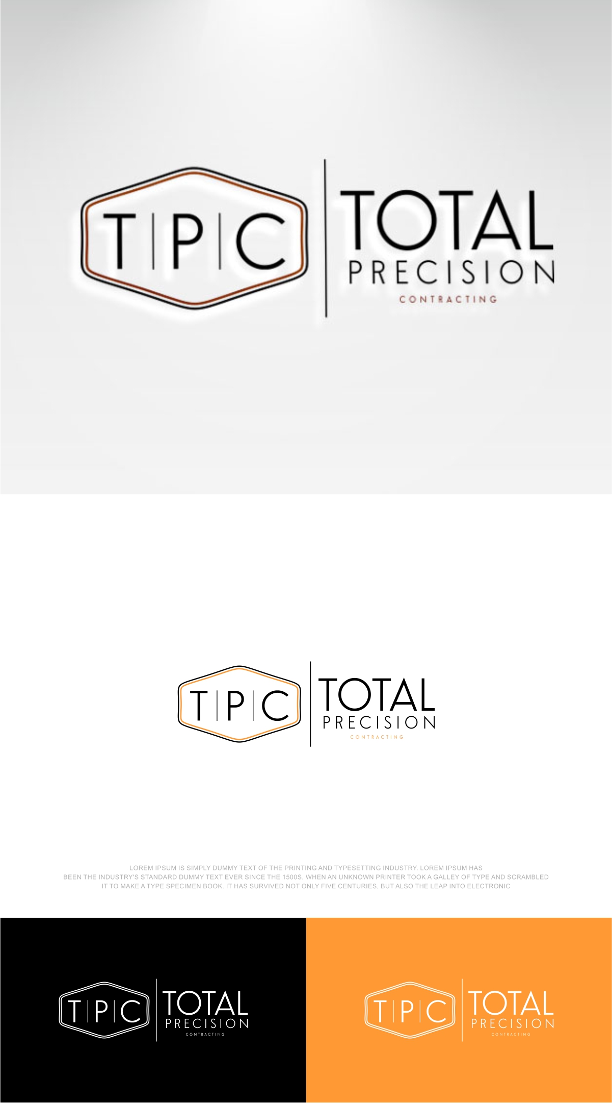 Logo Design by fly  design for Total Precision Contracting | Design #31002588
