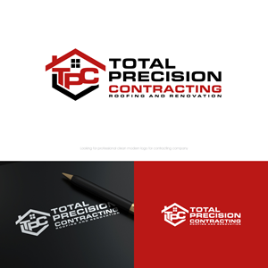 Logo Design by webeezine for Total Precision Contracting | Design: #31004336