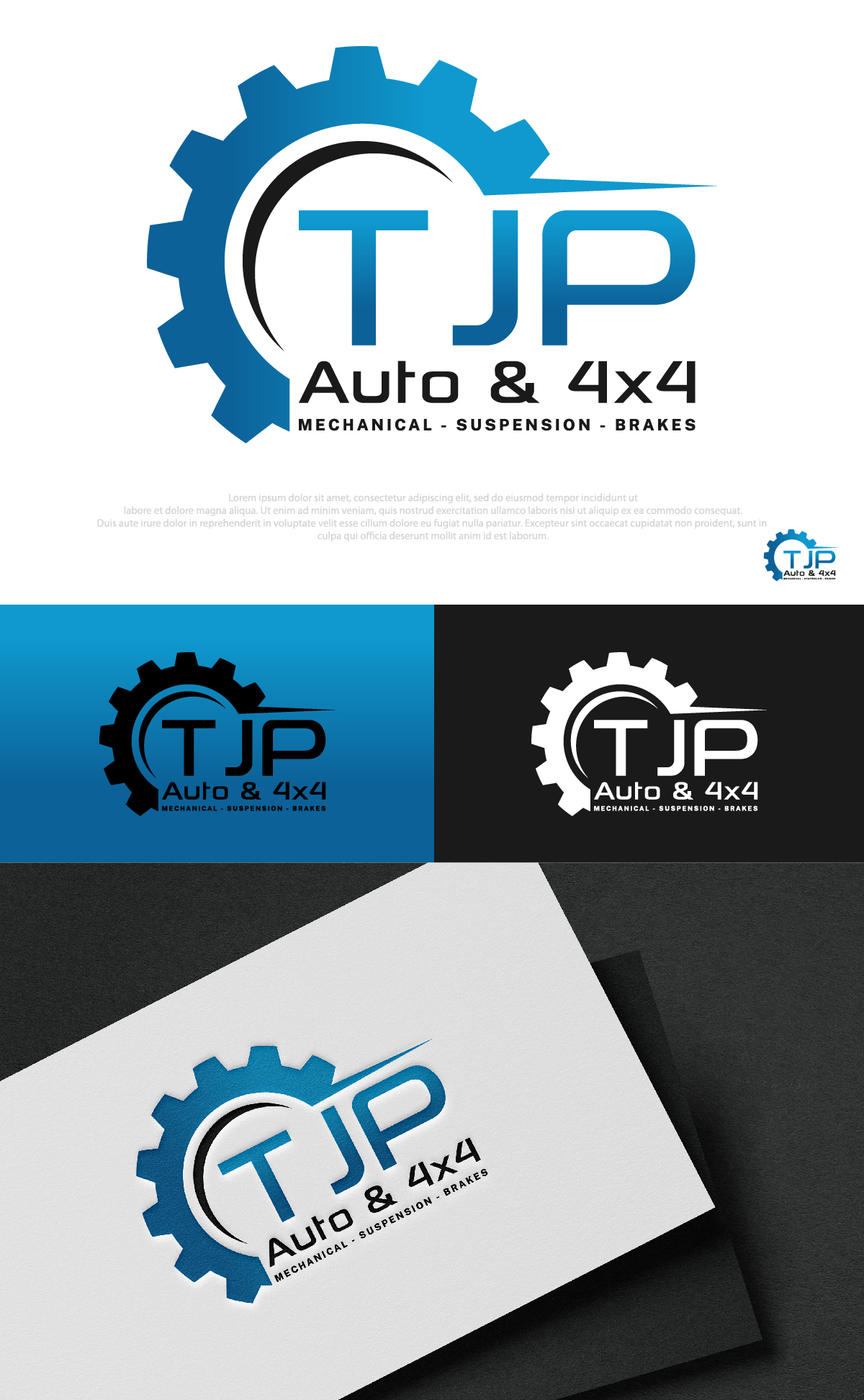 Logo Design by DesignLima for TJP Auto & 4x4 | Design #31005872
