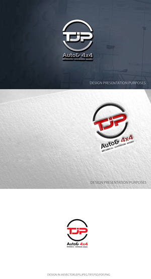 Logo-Design von zebronicgraphic für TJP Auto & 4x4 | Design: #30998901