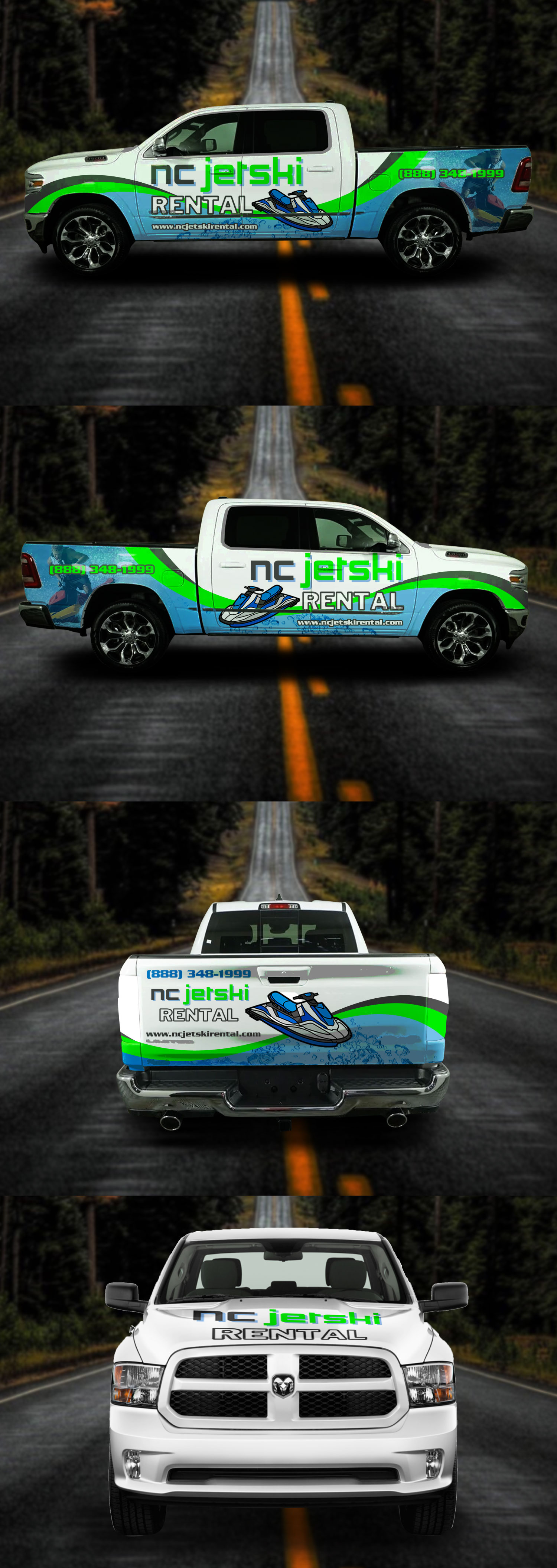 Design de Covering de Véhicule par LAXMI DESIGNHUB pour NC JetSki Rental LLC | Design : #31079590