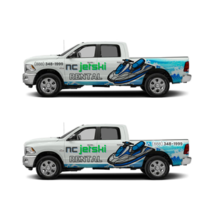 Design de Covering de Véhicule par Yoga Tri pour NC JetSki Rental LLC | Design : #31004744