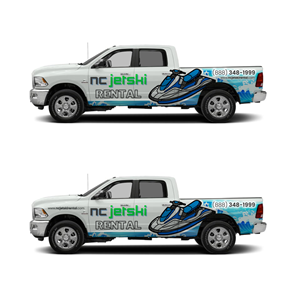 Design de Covering de Véhicule par Yoga Tri pour NC JetSki Rental LLC | Design #31015154