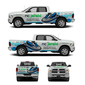 Design de Covering de Véhicule par Yoga Tri pour NC JetSki Rental LLC | Design : #31015691