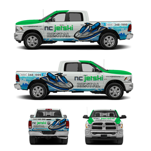 Design de Covering de Véhicule par Yoga Tri pour NC JetSki Rental LLC | Design : #31015721