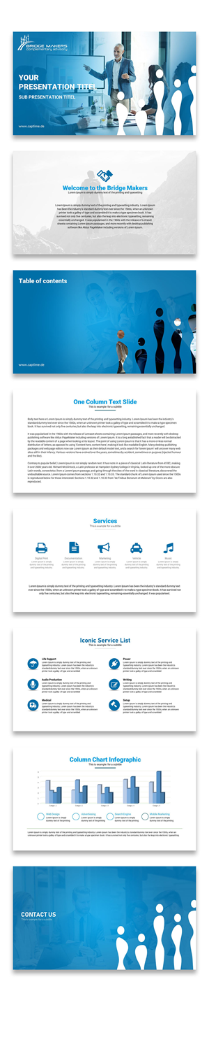 PowerPoint-Design von Sun Creative für CAPTIME GmbH | Design: #31004478