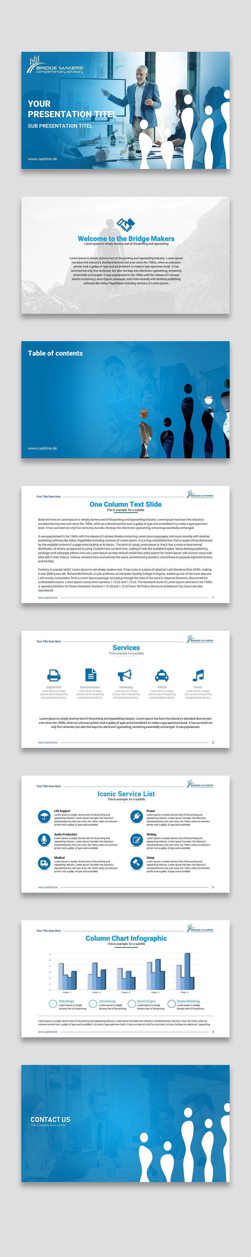 PowerPoint Design by Sun Creative for CAPTIME GmbH | Design #31008491