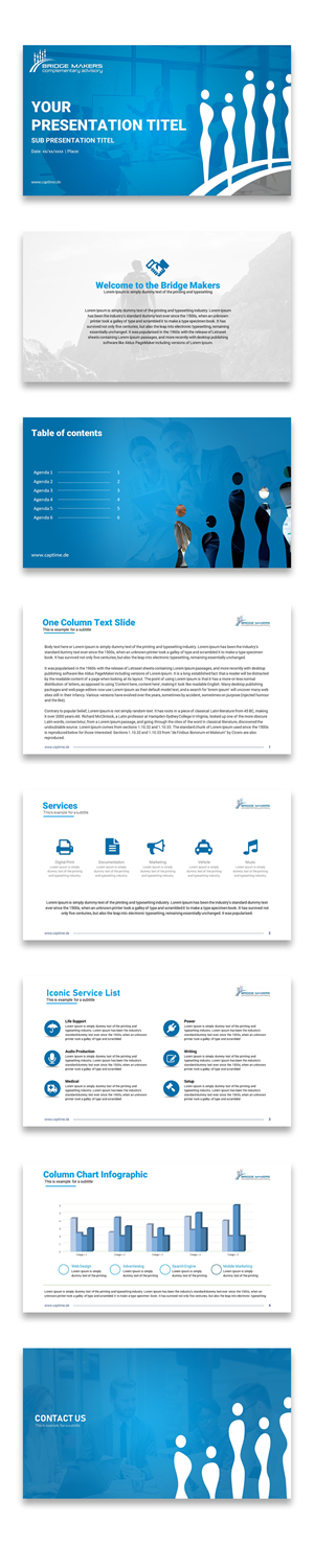 PowerPoint-Design von Sun Creative für CAPTIME GmbH | Design: #31012930