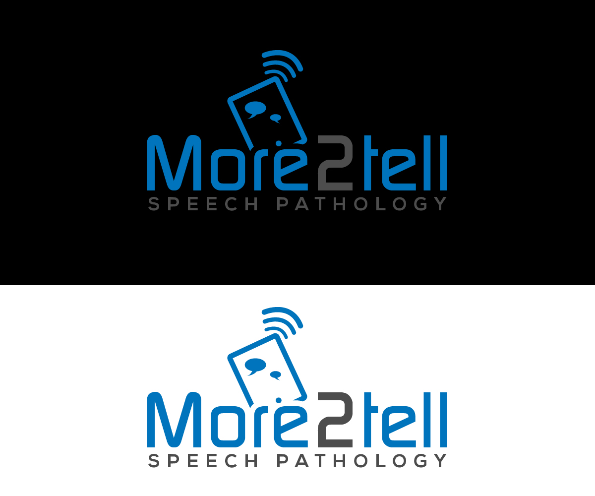 Logo Design by Paint-Tools for More2Tell Speech Pathology | Design #31022250