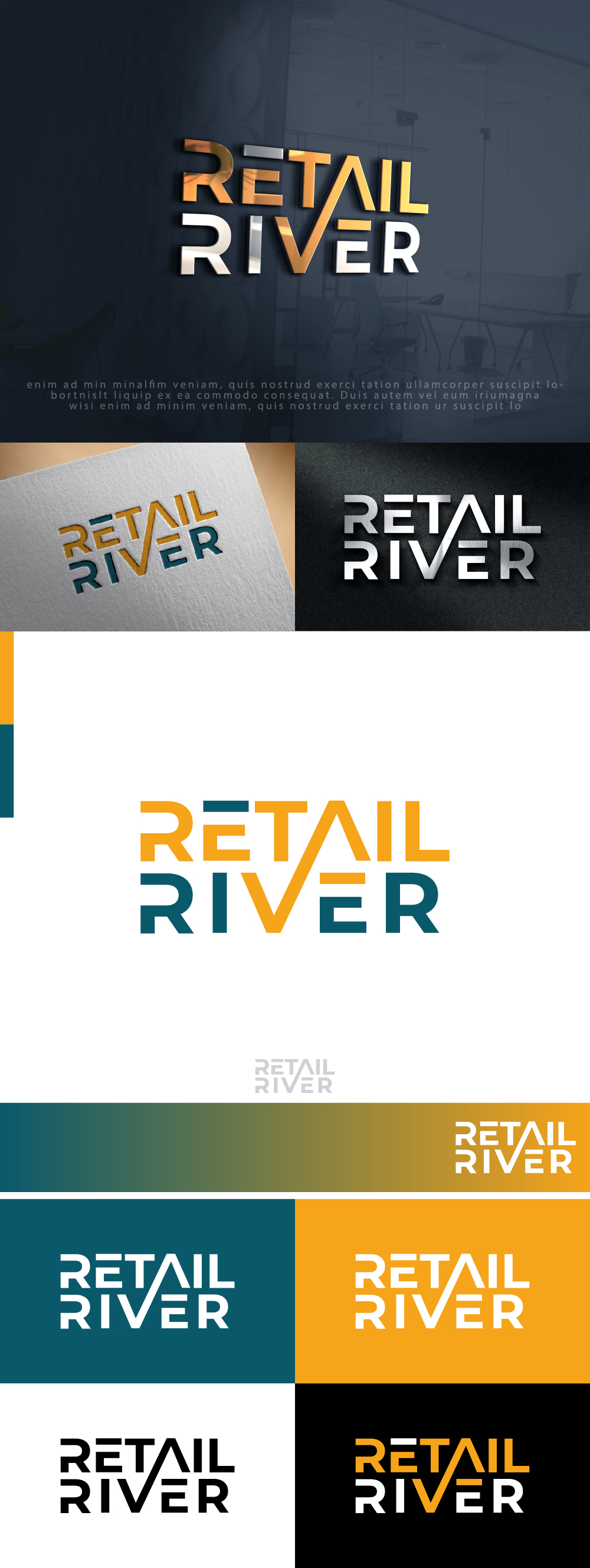 Logo Design by AlphabetZero.co.uk for Retail River | Design #31043687