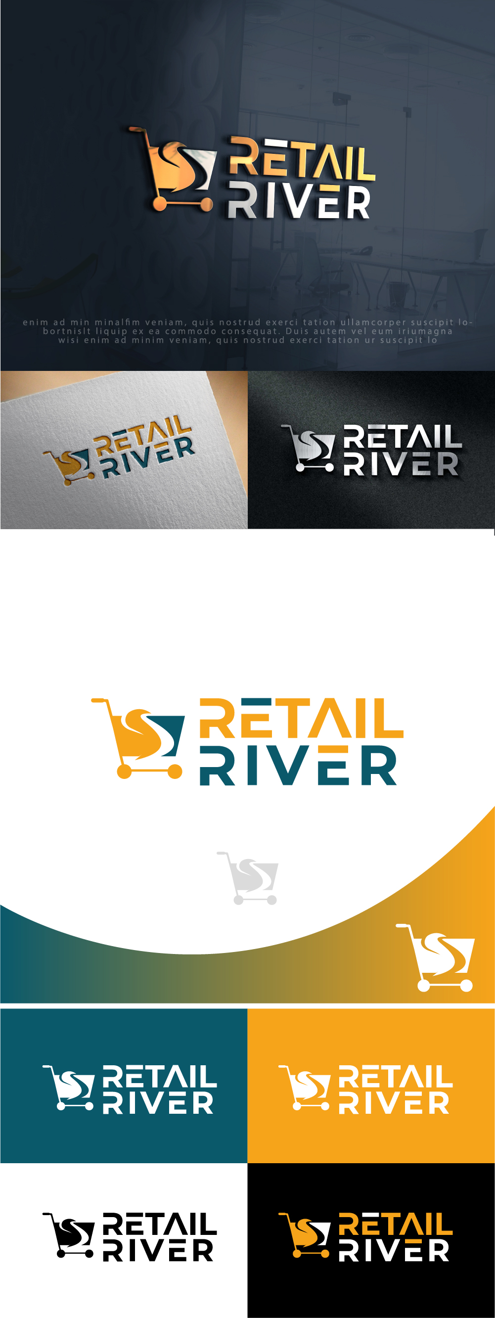 Logo Design by AlphabetZero.co.uk for Retail River | Design #31043703