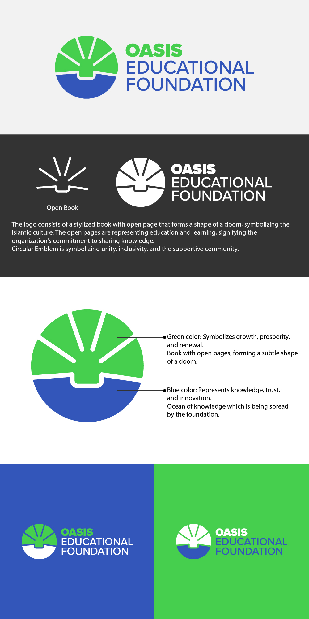Logo Design by AleeD for Oasis Edu atioanl Foundation | Design #31023063