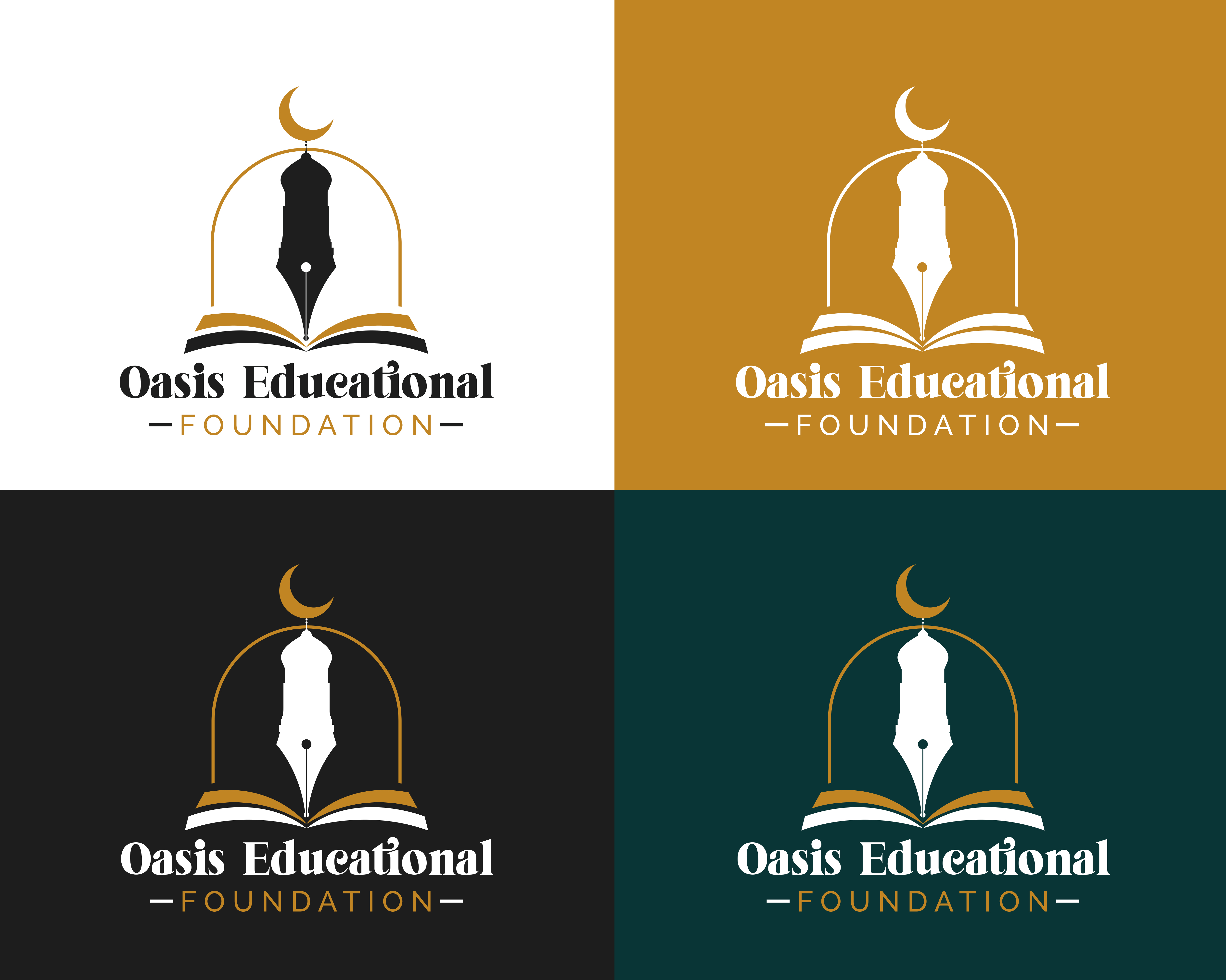 Logo Design by cosmicline for Oasis Edu atioanl Foundation | Design #31020282