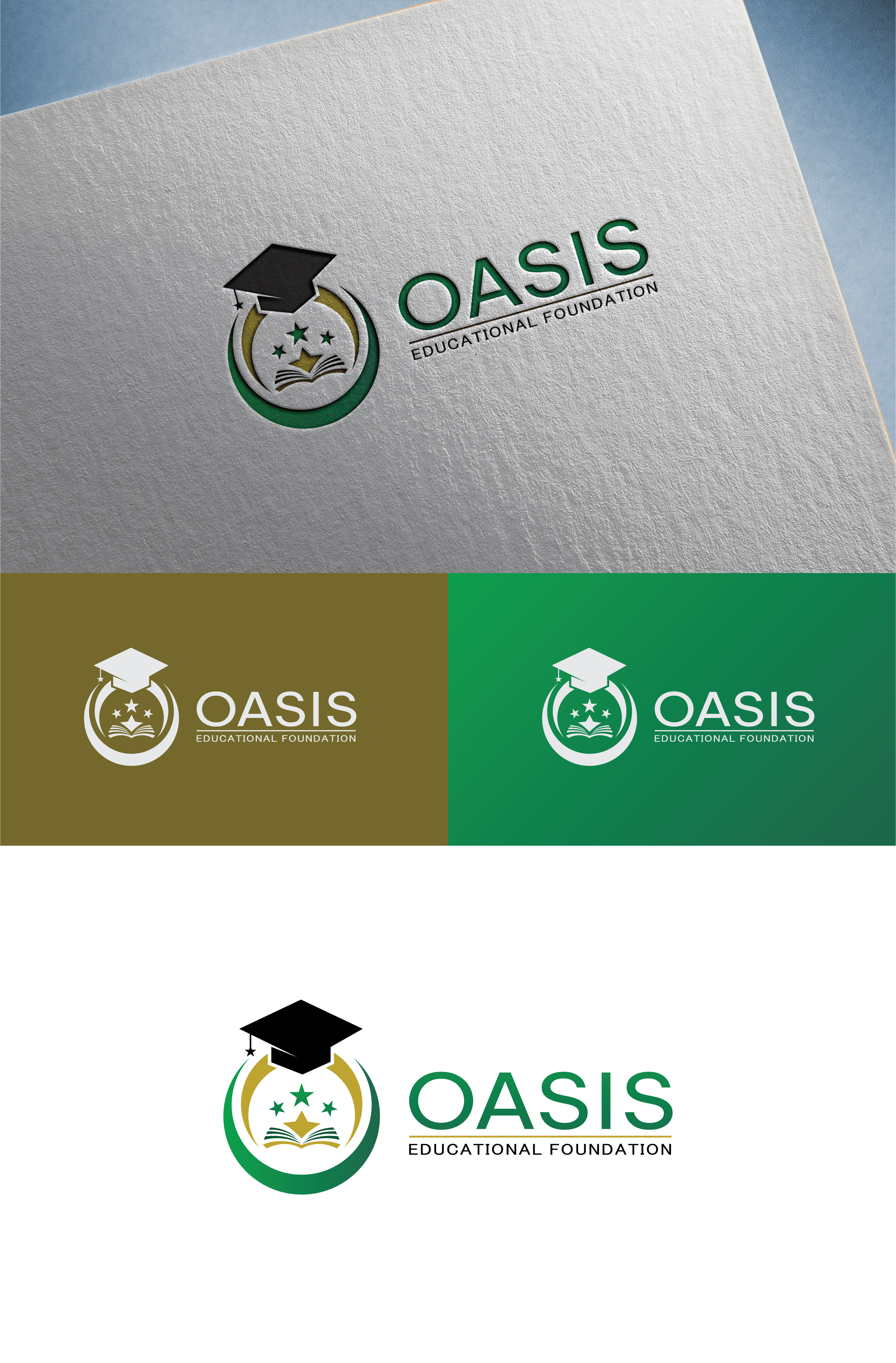 Logo Design by Ellon for Oasis Edu atioanl Foundation | Design #31020051
