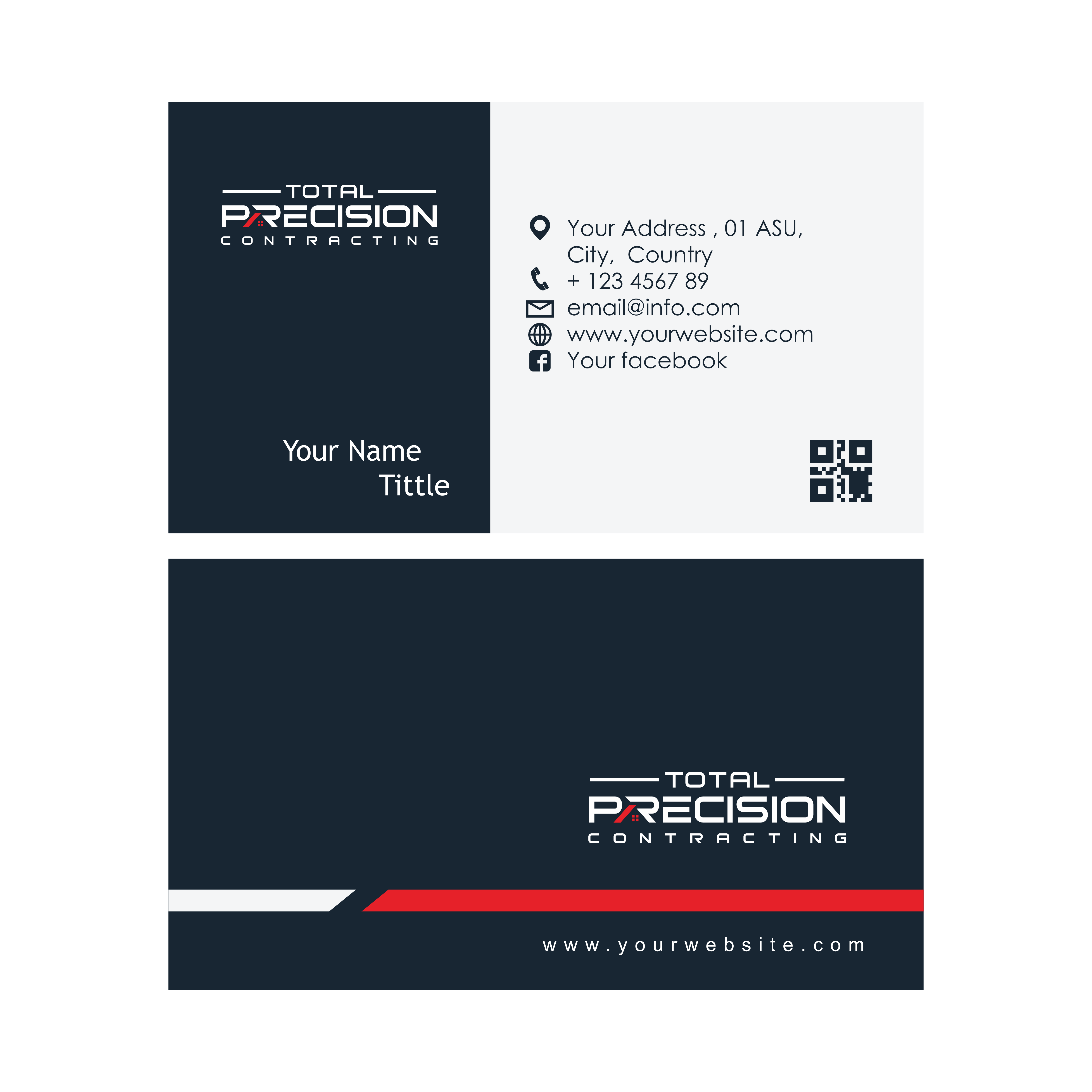 Business Card Design by Doa anakKU for Total Precision Contracting | Design #31026489